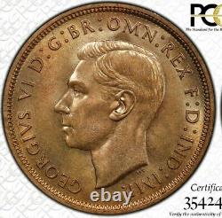 1938 Great Britain Penny PCGS MS64 RB