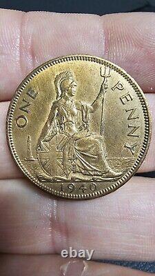 1940 GREAT BRITAIN PENNY ULTRA FINEST GRADE GEM BU RED RARE Open Offers