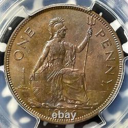 1940 Great Britain 1 Penny PCGS MS64RB Lot#G5245 Beautiful Toning! Better Date