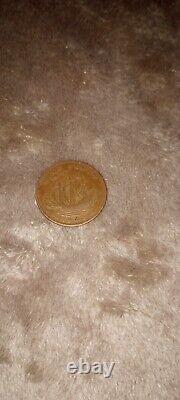 1943 British Half Penny Rare Toneing MS+ Condition