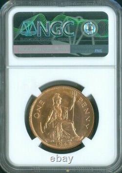 1948 Great Britain Penny NGC MS-65 RED MAC Quality