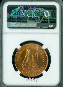 1948 Great Britain Penny Ngc Ms66 Rb Pq 90rd Finest Registry Mac Spotless