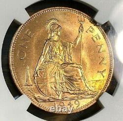 1949 Great Britain Penny NGC MS64 RD Mint Red Blazer Best Price on Ebay CHN