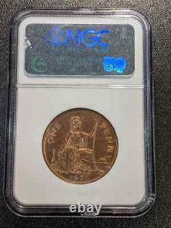 1950 PF66 RD Great Britain Proof Penny NGC KM 869 18k Minted! TOP POP