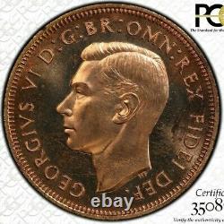 1951 Great Britain Half Penny PCGS Proof 64Red Amazing Coin