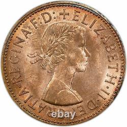 1961 Great Britain 1 Penny Ngc Ms 64 Rb Toned