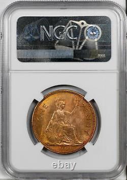 1961 Great Britain 1 Penny Ngc Ms 66 Rb #c Only 1 Graded Higher