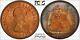1964 Great Britain One Penny Bu Pcgs Ms64 Rb Color Toned Only 2 Graded Higher
