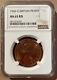 1966 Great Britain One Penny Ngc Ms 65 Rd High Grade! Mint! Red