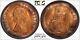 1966 Great Britain 1 One Penny S-4157 Pcgs Ms64 Rd Toned