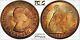 1966 Great Britain One Penny Pcgs Ms63 Beautiful Color Toned Gem! Trueview
