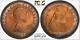 1966 Great Britain One Penny Pcgs Ms64rb Circle Toned Coin Only 6 Graded Higher