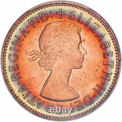 1967 Great Britain 1 One Penny Pcgs Ms65 Unc Circle Color Toned Finest Known