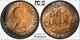 1967 Great Britain Half Penny Bu Pcgs Ms64rb Color Toned Only 2 Graded Higher