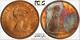 1967 Great Britain One 1 Penny Pcgs Ms64rb Rare Toned Finest Known Worldwide