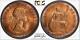 1967 Great Britain One 1 Penny Pcgs Ms64rd Circle Toned Gem Bu Choice