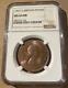 1967 Great Britain One Penny Ngc Ms 64 Rb Bronze! Britannia