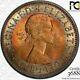 1967 Great Britain One Penny Pcgs Ms64rb Circle Toned Only 6 Graded Higher