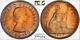 1967 Great Britain One Penny Pcgs Ms65rb Circle Toned Finest Known Grade