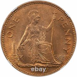 1967 Great Britain Penny Ngc Ms 66 Rb Only 2 Graded Higher #d