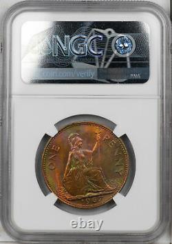 1967 Great Britain Penny Ngc Ms 66 Rb Star Finest Known Rb Worldwide