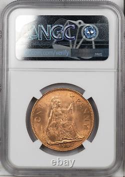 1967 Great Britain Penny Ngc Ms 66 Rd Only 4 Graded Higher #k