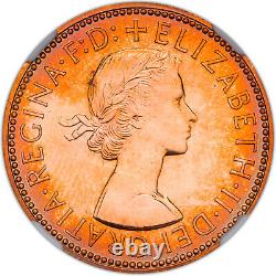 1970 Great Britain 1/2 Penny Pf 68 Rd Ngc Toned Coin Only 5 Graded Higher