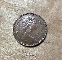 1971 2 NEW PENCE British Elizabeth II Coin BN Rare Beauty