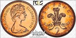 1971-2p Great Britain Bu Pcgs Pr65rd New Pence Toned High Grade Only 7 Higher