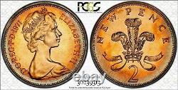 1971 Great Britain 2 Two New Pence Pcgs Pr64rd Toned Unc Bu High Grade