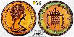 1979 Great Britain 1 New Penny Pcgs Pr67rb Only 1 Graded Higher Neon Toned (dr)