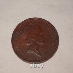 1987 UK One Penny Coin Queen Elizabeth II Great Britain England
