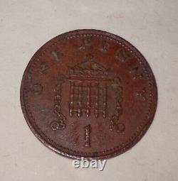 1987 UK One Penny Coin Queen Elizabeth II Great Britain England