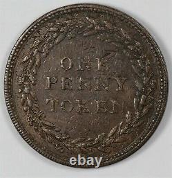 19th Century Great Britain Gloucestershire Sedbury Struck-Over Copper Penny