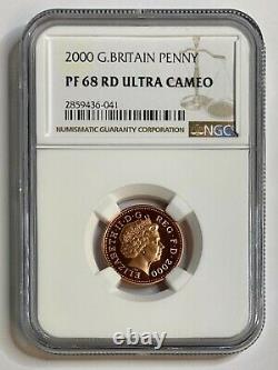 2000 Uk Great Britain Penny Ngc Pf 68 Rd Uc Only 5 Graded Higher Worldwide