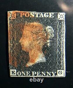 4 x Gran Bretagna 1840 Penny Black + 3 x Penny Red