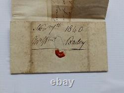 (4333) 1840 Penny Black 4 Margin (pe) Plt 8 Entire To Morpeth (scarce On Cover)