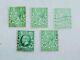 5 X Stamps 1914 Great Britain Half Penny Stamp Joblot