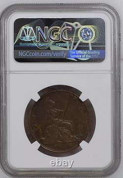 AU 1889 Penny Great Britain Victoria NGC AU Details (Cleaned). #60