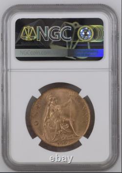 BU RED 1902 Low Sea Level Penny Great Britain NGC MS64+RD Only 3 Graded Higher