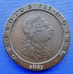 Britain Two Penny Cartwheel Coin1797 George IIIKM#619Copper 56.7gVFineB/144