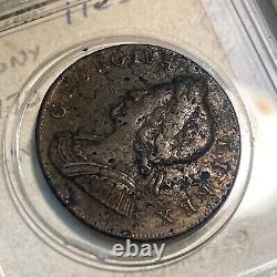 British George II Copper Halfpenny Dated 1750-1780 Very Nice Luster