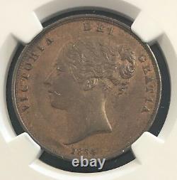 CERTIFIED Great Britain 1854 penny NGC AU58