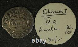 Collection of 9, UK Great Britain Edward I Silver Penny from Old Seaby Auctions