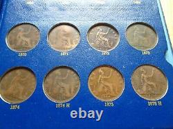 Deluxe Whitman Victoria Penny 1860 1901 With 50 Coins Great Britain Uk