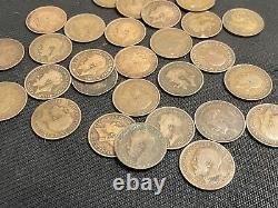 ENTIRE LOT OF Great Britain Half Penny K. George V / All Years & Condition