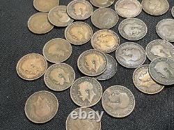 ENTIRE LOT OF Great Britain Half Penny K. George V / All Years & Condition