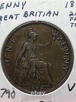 Extremely nice 1895 Great Britain 1 penny coin