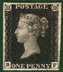 Gb Penny Black Qv Stamp Sg. 1 1d Plate 5 (bf) Mint Original Gum Cat £12,500 Rred6