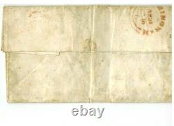 GB Penny Black on Cover Brief B I red cancel roter Stempel from Birmingham